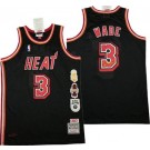 Men's Miami Heat #3 Dwyane Wade Black Honor Throwback Swingman Jersey
