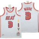 Men's Miami Heat #3 Dwyane Wade White Honor Throwback Swingman Jersey