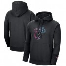 Men's Miami Heat Black 2021 City Edition Essential Logo Fleece Pullover Hoodie