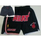 Men's Miami Heat Black Just Don Swingman Shorts