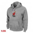 Men's Miami Heat Grey Printed Pullover Hoodie