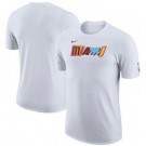 Men's Miami Heat White 2022 City Edition Essential Warmup T-Shirt