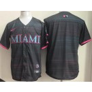 Men's Miami Marlins Blank Black 2025 City Connect Limited Jersey