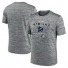 Men's Miami Marlins Gray Velocity Performance Practice T Shirt