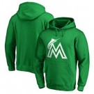 Men's Miami Marlins Green Printed Pullover Hoodie