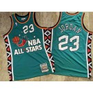 Men's Michael Jordan #23 Blue 1996 All Star Authentic Jersey