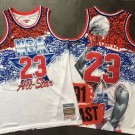 Men's Michael Jordan #23 White 1991 All Star Portrait Version Authentic Jersey