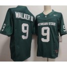 Men's Michigan State Spartans #9 Kenneth Walker III Green FUSE College Football Jersey