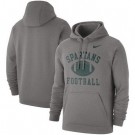 Men's Michigan State Spartans Heathered Gray Football Club Pullover Hoodie