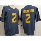 Men's Michigan Wolverines #2 Charles Woodson Navy FUSE College Football Jersey