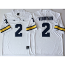 Men's Michigan Wolverines #2 Charles Woodson White 2018 Rush Color College Football Jersey