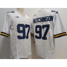Men's Michigan Wolverines #97 Aidan Hutchinson Limited White FUSE College Football Jersey