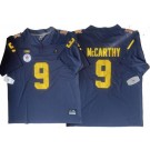 Men's Michigan Wolverines #9 JJ McCarthy Navy 2023 Rose Bowl College Football Jersey