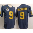 Men's Michigan Wolverines #9 JJ McCarthy Navy 2023 Rose Bowl FUSE College Football Jersey