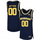 Men's Michigan Wolverines Customized Navy 2019 College Basketball Jersey