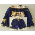 Men's Michigan Wolverines Navy Just Don College Basketball Shorts