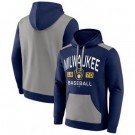 Men's Milwaukee Brewers Navy Chip In Pullover Hoodie