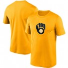 Men's Milwaukee Brewers Printed T Shirt 112110