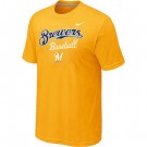 Men's Milwaukee Brewers Printed T Shirt 14326