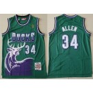 Men's Milwaukee Bucks #34 Ray Allen Green 1996 Hollywood Classic Swingman Jersey