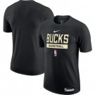 Men's Milwaukee Bucks Black 2022 Legend On Court Practice Performance T Shirt