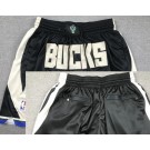 Men's Milwaukee Bucks Black Statement Just Don Shorts
