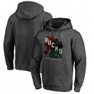 Men's Milwaukee Bucks Dard Gray Noches Ene Be A Pullover Hoodie