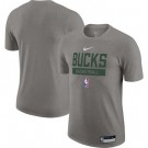 Men's Milwaukee Bucks Gray 2022 Legend On Court Practice Performance T Shirt