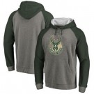 Men's Milwaukee Bucks Gray Printed Pullover Hoodie