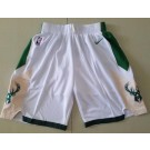 Men's Milwaukee Bucks White Swingman Shorts