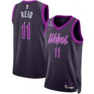 Men's Minnesota Timberwolves #11 Naz Reid Black 2025 City Heat Press Jersey