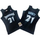 Men's Minnesota Timberwolves #21 Kevin Garnett Black 1997 Throwback Swingman Jersey