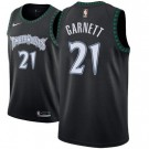 Men's Minnesota Timberwolves #21 Kevin Garnett Black Classic Icon Hot Press Jersey