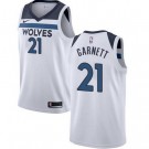 Men's Minnesota Timberwolves #21 Kevin Garnett White Icon Hot Press Jersey