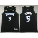 Men's Minnesota Timberwolves #5 Anthony Edwards Black Classic Icon Sponsor Swingman Jersey