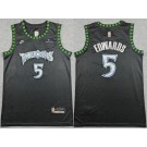 Men's Minnesota Timberwolves #5 Anthony Edwards Black Classic Sponsor Swingman Jersey