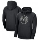 Men's Minnesota Timberwolves Black 2021 City Edition Essential Logo Fleece Pullover Hoodie