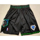 Men's Minnesota Timberwolves Black Classic Swingman Shorts