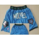 Men's Minnesota Timberwolves Blue Just Don Shorts