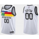 Men's Minnesota Timberwolves Customized White 2022 City Icon Swingman Jersey