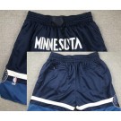 Men's Minnesota Timberwolves Navy Just Don Shorts