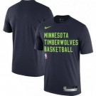 Men's Minnesota Timberwolves Navy Sideline Legend Performance Practice T Shirt