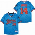 Men's Minnesota Twins #14 Kent Hrbek Blue 1984 Turn Back The Clock Jersey