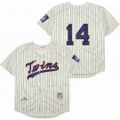 Men's Minnesota Twins #14 Kent Hrbek Cream 1969 Throwback Jersey