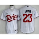 Men's Minnesota Twins #23 Royce Lewis White Cool Base Jersey