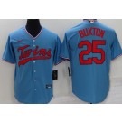 Men's Minnesota Twins #25 Byron Buxton Blue Cool Base Jersey