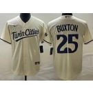 Men's Minnesota Twins #25 Byron Buxton Cream Alternate Cool Base Jersey
