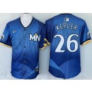 Men's Minnesota Twins #26 Max Kepler Blue 2024 City Connect Limited Jersey
