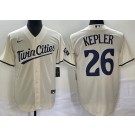 Men's Minnesota Twins #26 Max Kepler Cream Cool Base Jersey