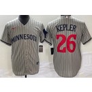 Men's Minnesota Twins #26 Max Kepler Gray Cool Base Jersey
